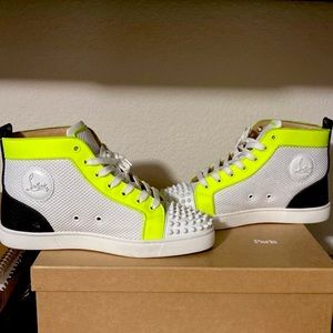 Christian Louboutin Spikes Mesh/Leather Htops